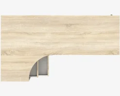 Skrivebord Delta Hvid/Eg