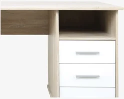 Skrivebord Penta Lys Eg/Hvid