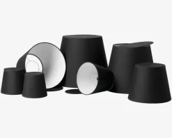 Skærm Emma Domus H. 32 cm Sort