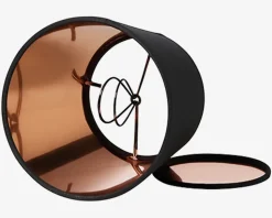 Skærm Isabella Domus sort/ kobber H.13,5 cm