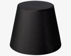 Skærm Isabella Domus sort/kobber H.32 cm