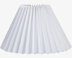 Skærm Plisse Empire Hvid 23 cm