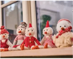 Snemand m/hue stof H.16 cm