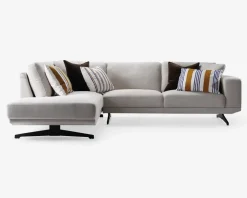 Sofa m. Åben Afslutning Beige Venstrevendt