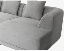 Sofa U-Shape Højre Lys Grå