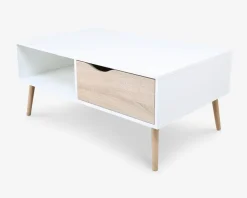 Sofabord Delta Hvid/Eg