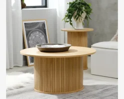 Sofabord Nola Naturfarvet Eg Ø-90 cm