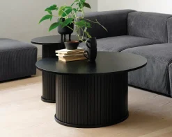 Sofabord Nola Sort Eg Ø-90 cm