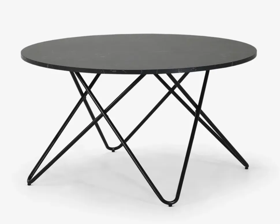 Sofabord Sort Marmorlook