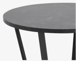 Sofabord Sort Marmorlook