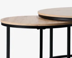 Sofabordssæt eg/sort