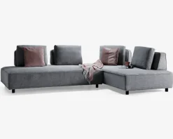 Sofa/sovesofa med løse rygstykker