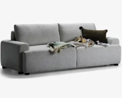 Sovesofa 3 pers. grå møbelstof