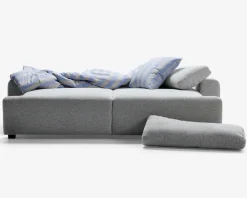 Sovesofa 3 pers. grå møbelstof