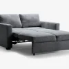 Sovesofa 2 pers. grå møbelstof