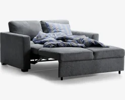 Sovesofa 2 pers. grå møbelstof