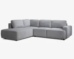 Sovesofa open end venstre grå/beige