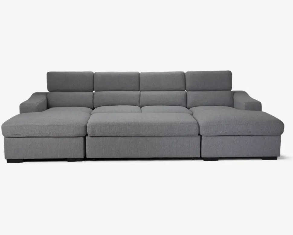Sovesofa U-Shape Lys Grå