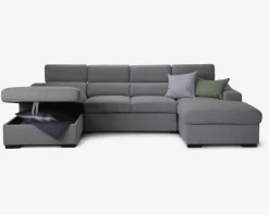 Sovesofa U-Shape Lys Grå