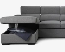 Sovesofa U-Shape Lys Grå