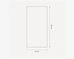 Spejl Gallery egetræ 40x80 cm