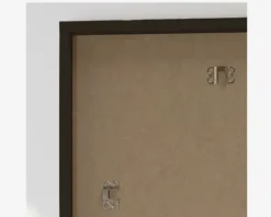 Spejl Gallery sort træ 40x80 cm