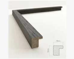 Spejl røget eg 40x120 cm