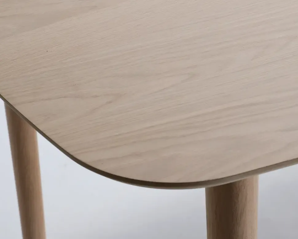 Spisebord Aston i fineret hvidolieret eg