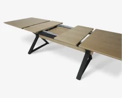 Spisebord med 3 butterfly tillægsplader