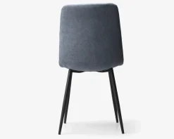 Spisebordsstol i blåt møbelstof