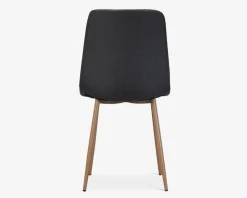 Spisebordsstol i gråt møbelstof