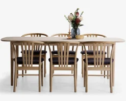 Spisebordsstol i massiv eg