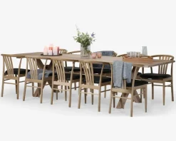 Spisebordsstol i massiv eg