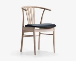 Spisebordsstol i massiv ubehandlet bøg