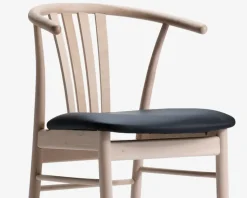 Spisebordsstol i massiv ubehandlet bøg