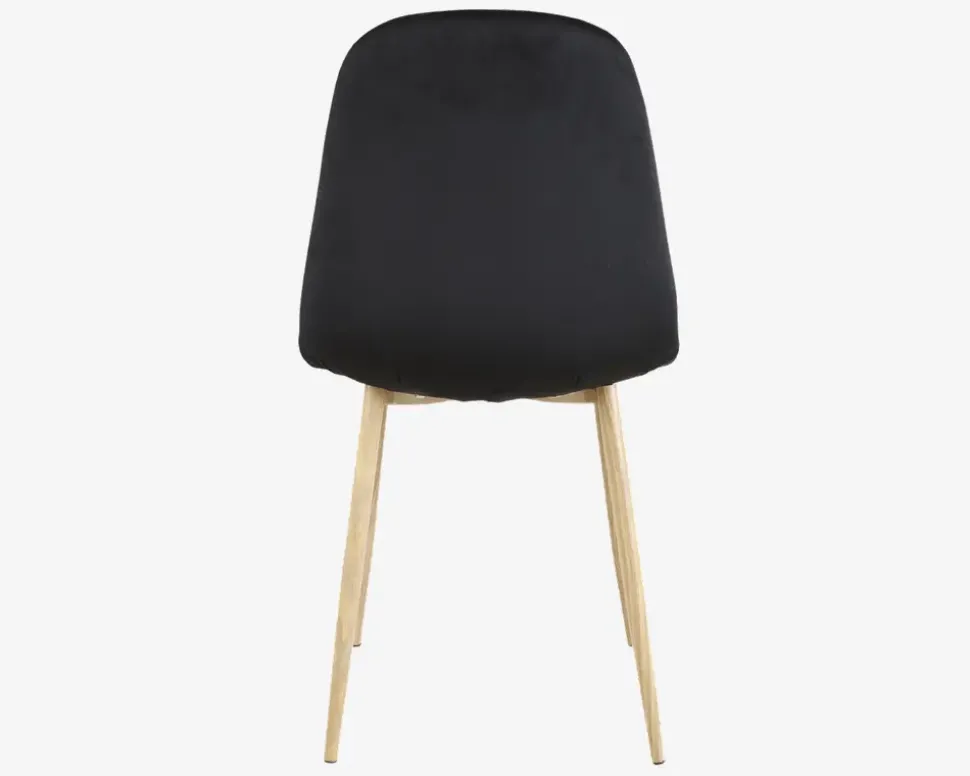 Spisebordsstol i sort velour