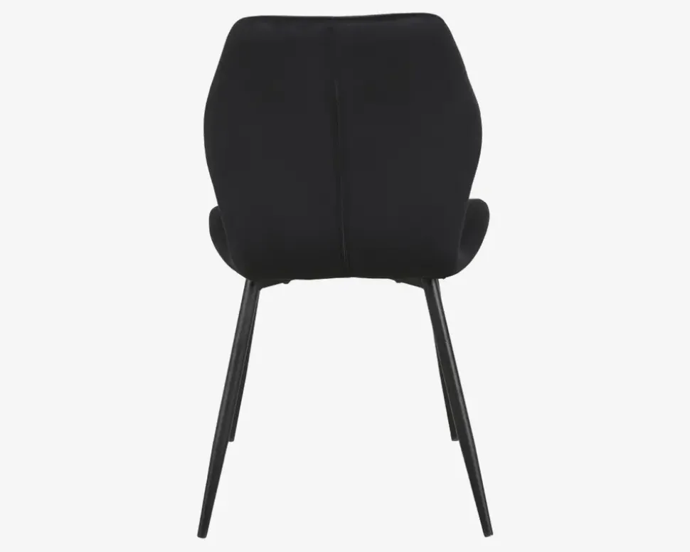 Spisebordsstol i sort velour