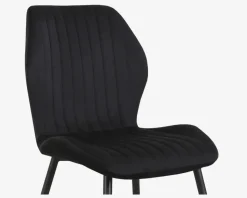 Spisebordsstol i sort velour