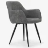 Spisebordsstol med armlæn i grå
