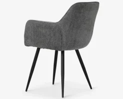 Spisebordsstol med armlæn i grå