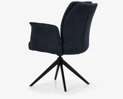 Spisebordsstol med armlæn og drejestel