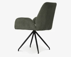 Spisebordsstol med armlæn i grøn