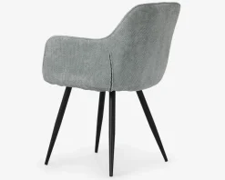 Spisebordsstol med armlæn i lysegrøn