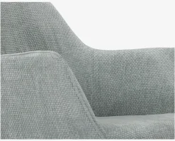 Spisebordsstol med armlæn i lysegrøn