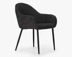 Spisebordsstol med armlæn i grå