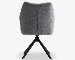 Spisebordsstol med armlæn grå