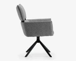 Spisebordsstol med armlæn i grå