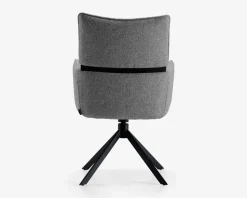 Spisebordsstol med armlæn i grå