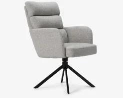 Spisebordsstol med armlæn beige