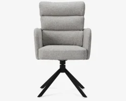 Spisebordsstol med armlæn beige